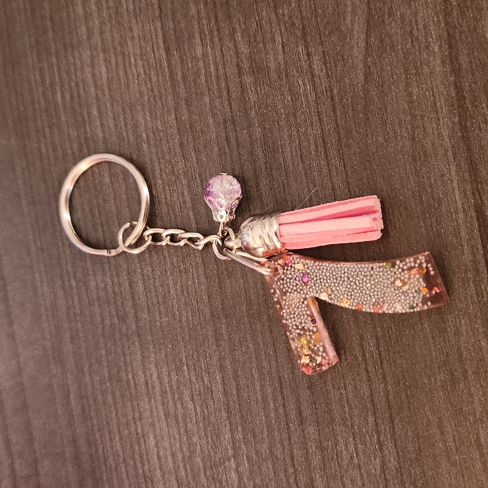 Number "7" Resin Keychain